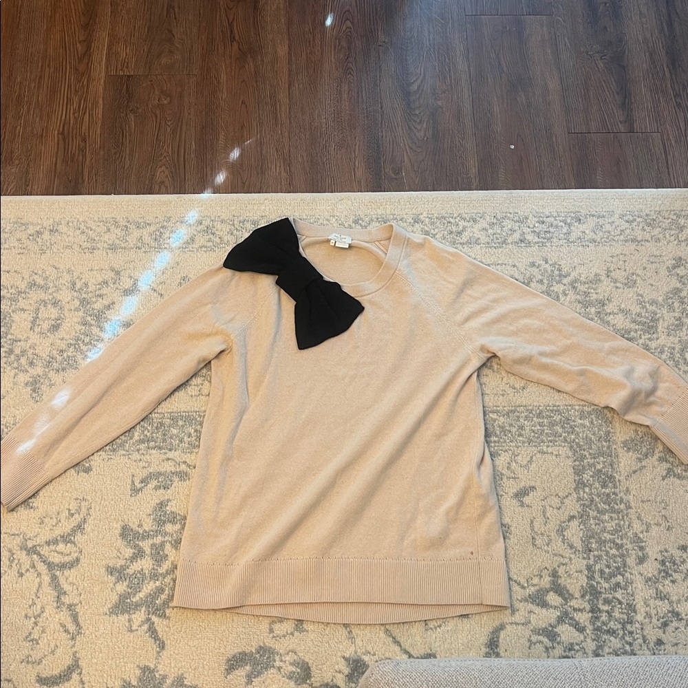 Kate Spade Bow Sweater Cream Size M